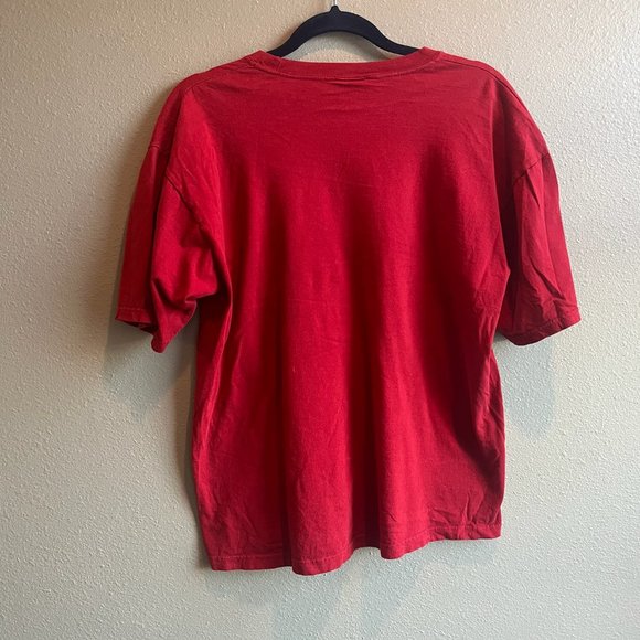 Vintage Old Navy Red Cotton T-Shirt - Picture 2 of 6